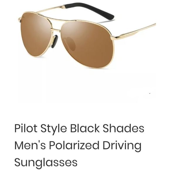 🌞POLARIZED UNISEX PILOTS SUNGLASSES 🕶  w case Gold frame gradient lense - Picture 6 of 10